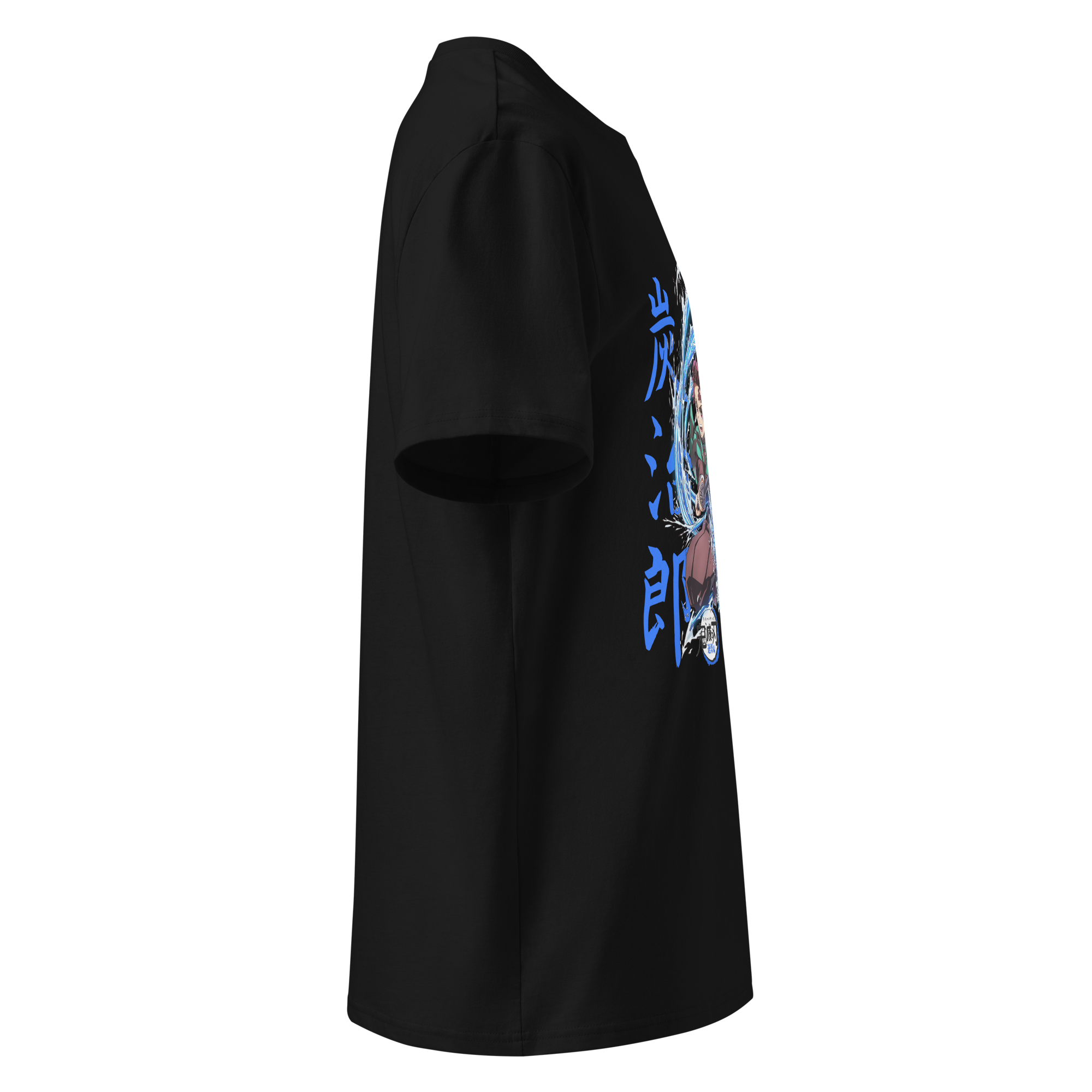Anime-inspired Water Sword Tee featuring Tanjiro’s flame sword design, ideal for Demon Slayer fans and streetwear lovers.
