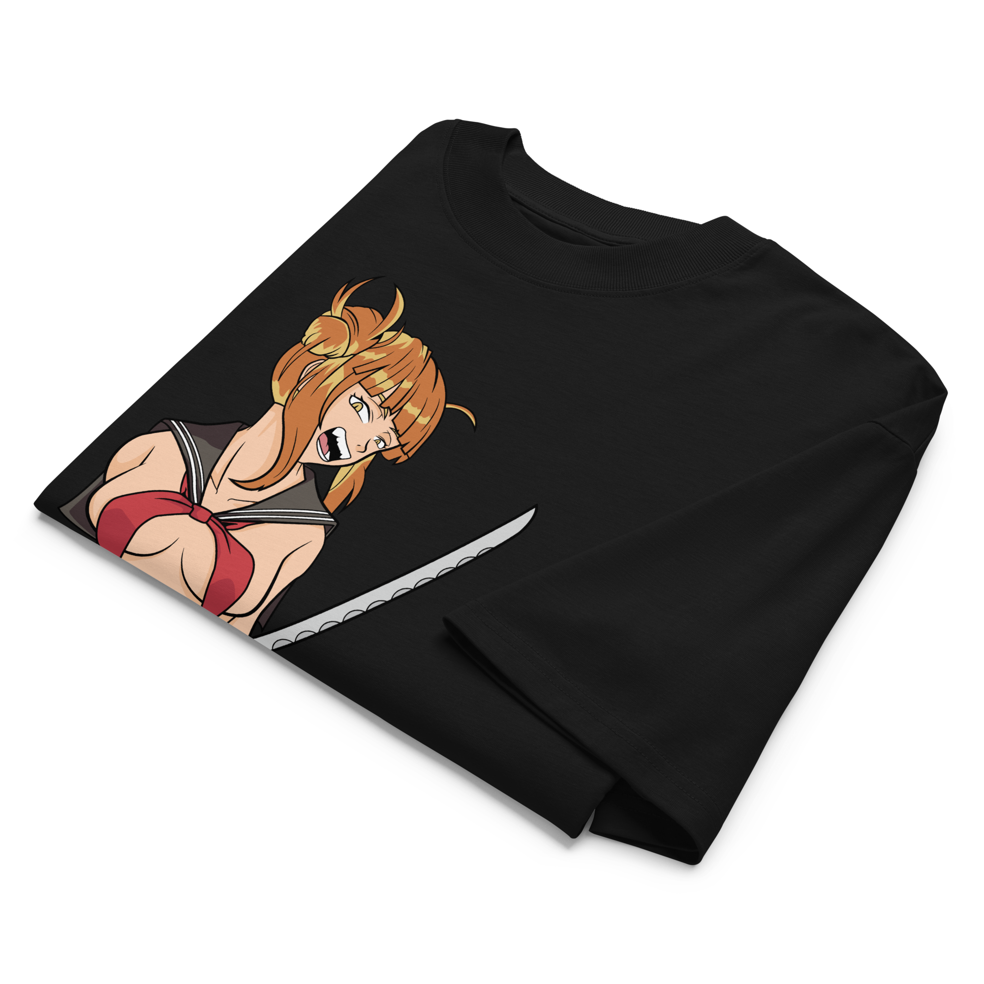 Unisex "Degenerate But Fashionable" ahegao hoodie with bold streetwear design for anime lovers.

