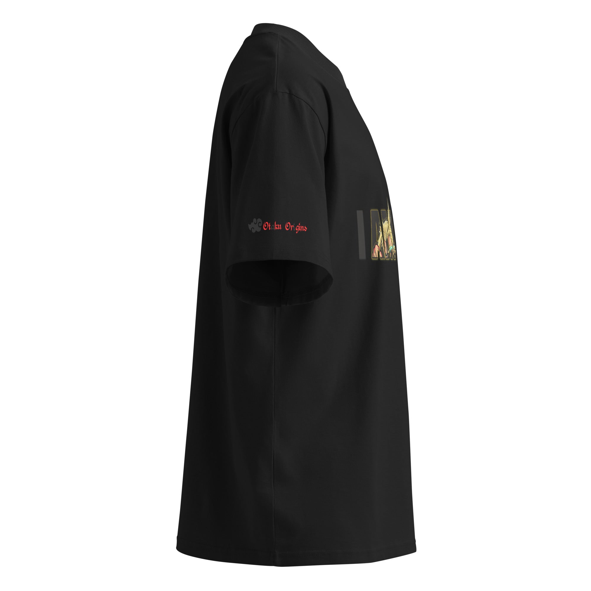 I Am Here graphic Zazzle t-shirt in black, folded neatly with bold minimalist print