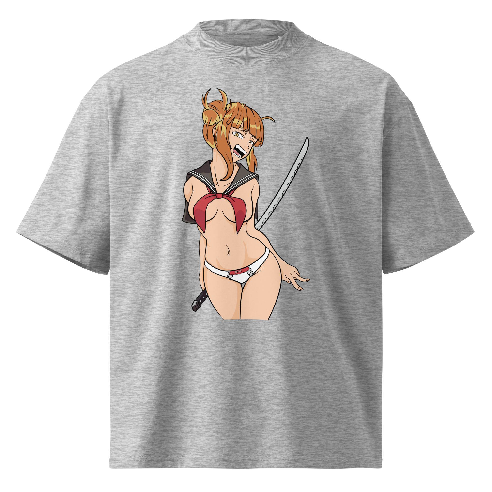 Unisex "Degenerate But Fashionable" ahegao hoodie with bold streetwear design for anime lovers.

