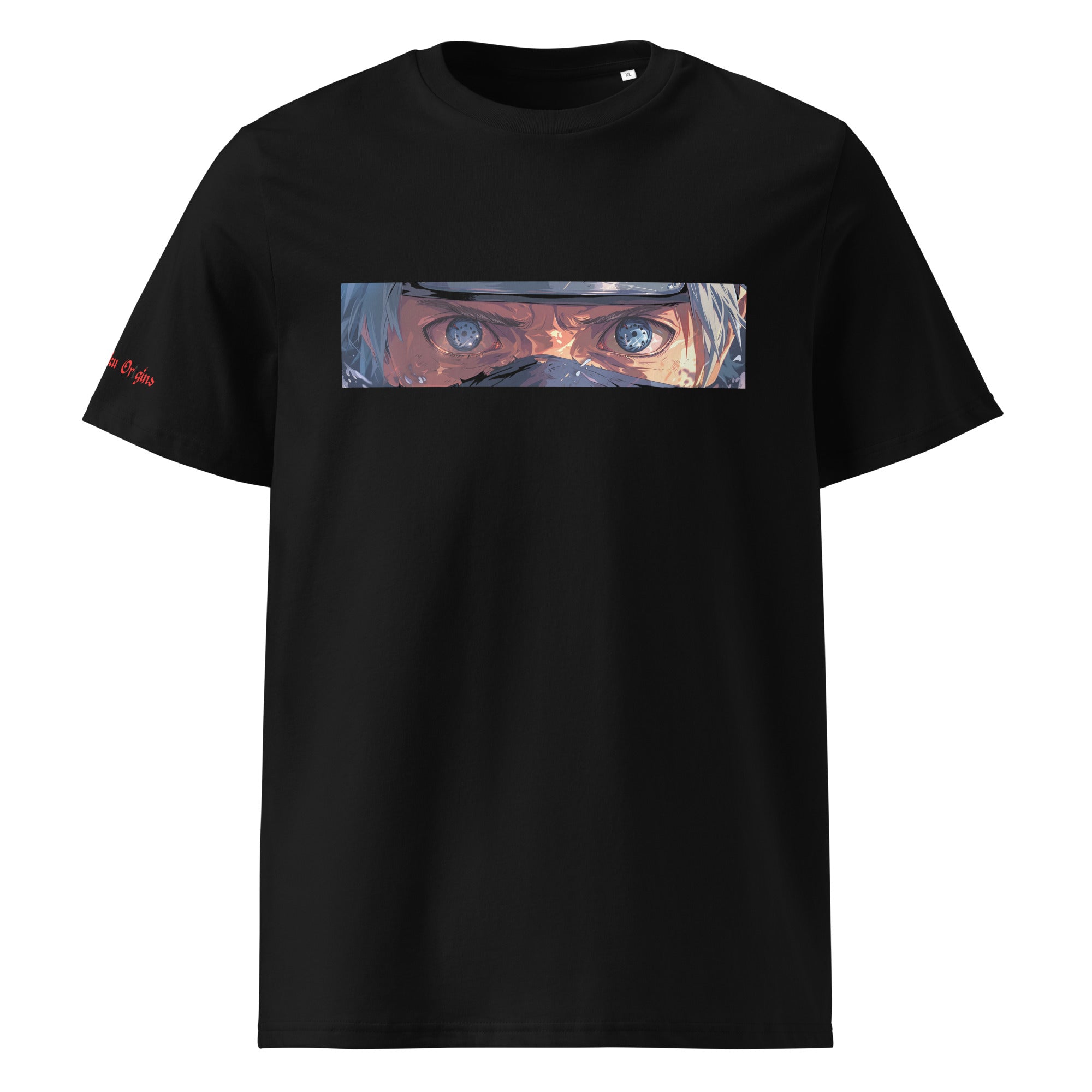 Shinobi Eyes T-shirt with bold eyes and eyelashes graphic, styled for streetwear or worn as a tee shirt nightie